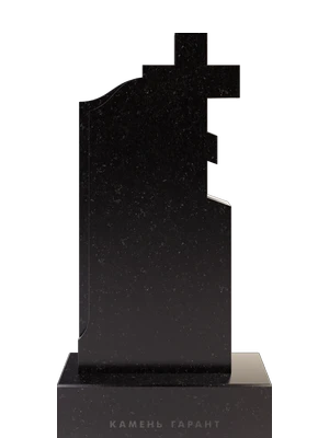 Памятник с округлой верхней гранью, переходящей в крест